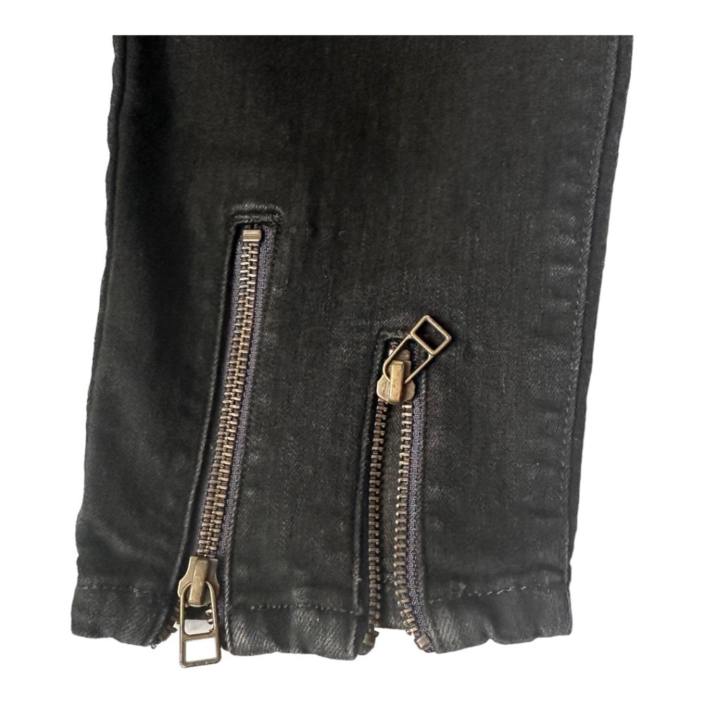 William Rast High-Rise Sculpted Zip Ankle Skinny Jeans Size 32 Faded Black - Picture 11 of 16